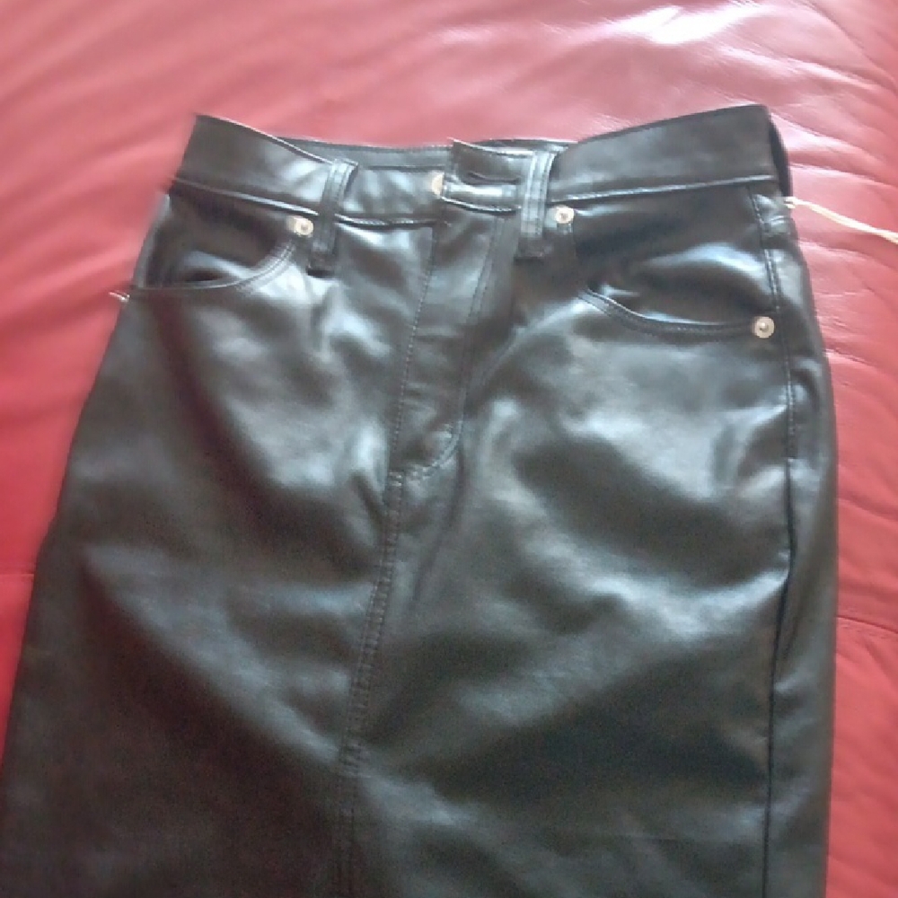Black Leather Skirt